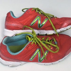 New Balance 590 v2 Running Shoes Pink Green Blue